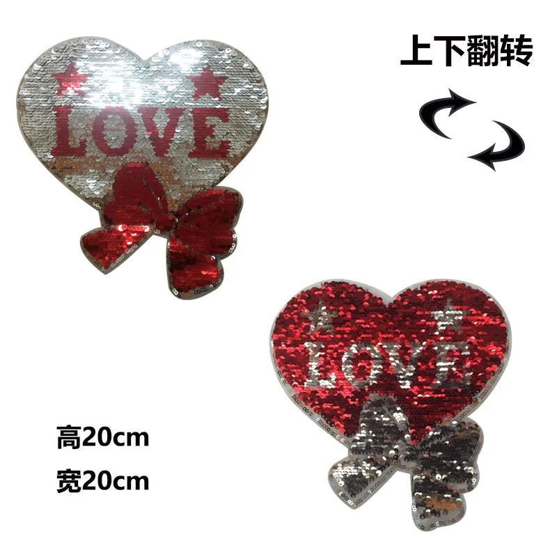 1 шт. Блестки бисера вышитые Пришивные Патчи Наклейки Футболка Мода DIY Одежда