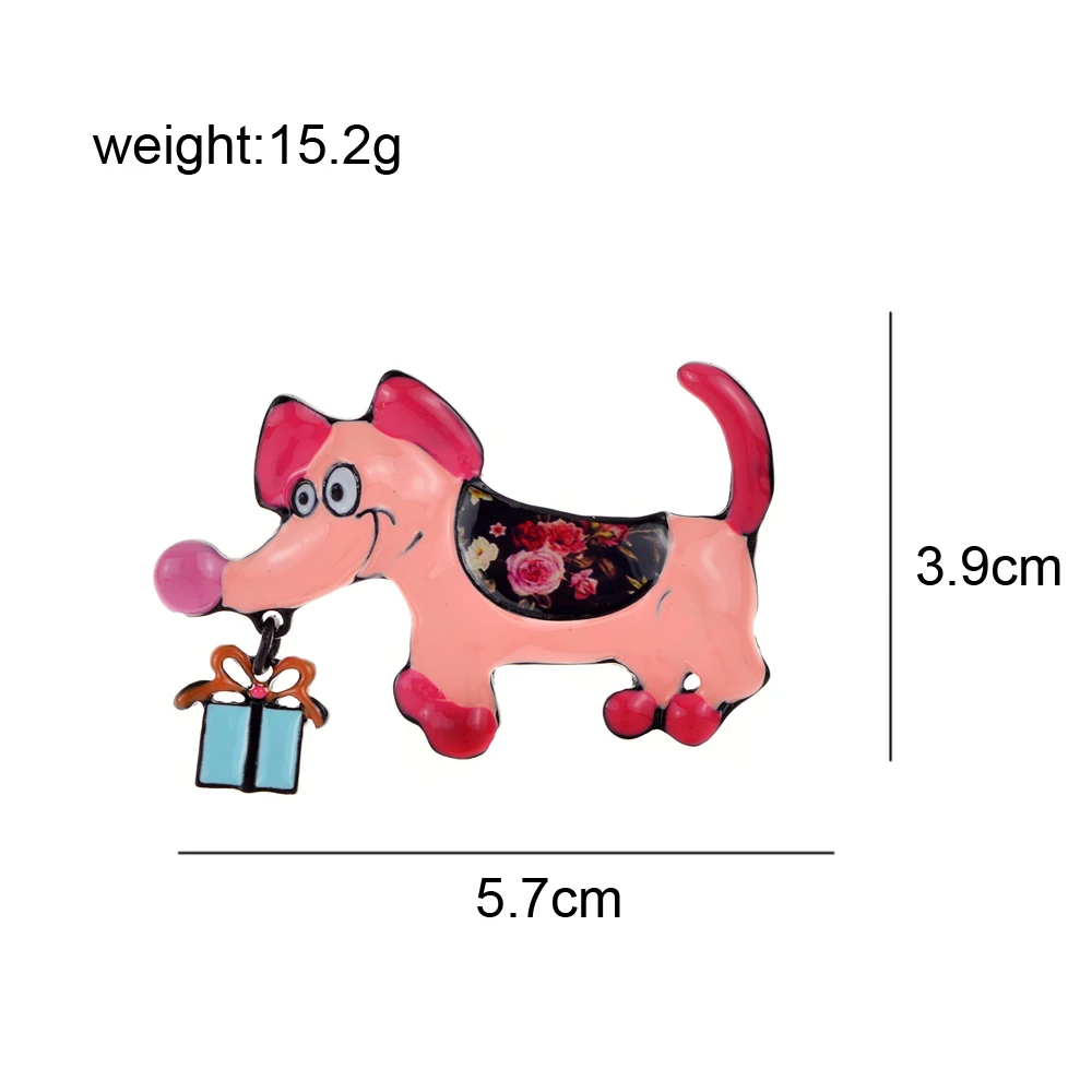 CINDY XIANG эмаль броши в форме собаки для женщин большой рот щенок булавки милые