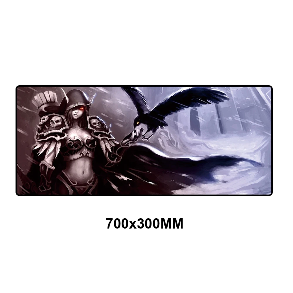 MSSJ-RW017-- 70X30 см Sylvanas WOW игровой коврик для мыши большой XL модный коврик для мыши World of Warcraft коврик для мыши для геймера ноутбука резиновый коврик для ноутбука - Цвет: MSSJ-RW017--