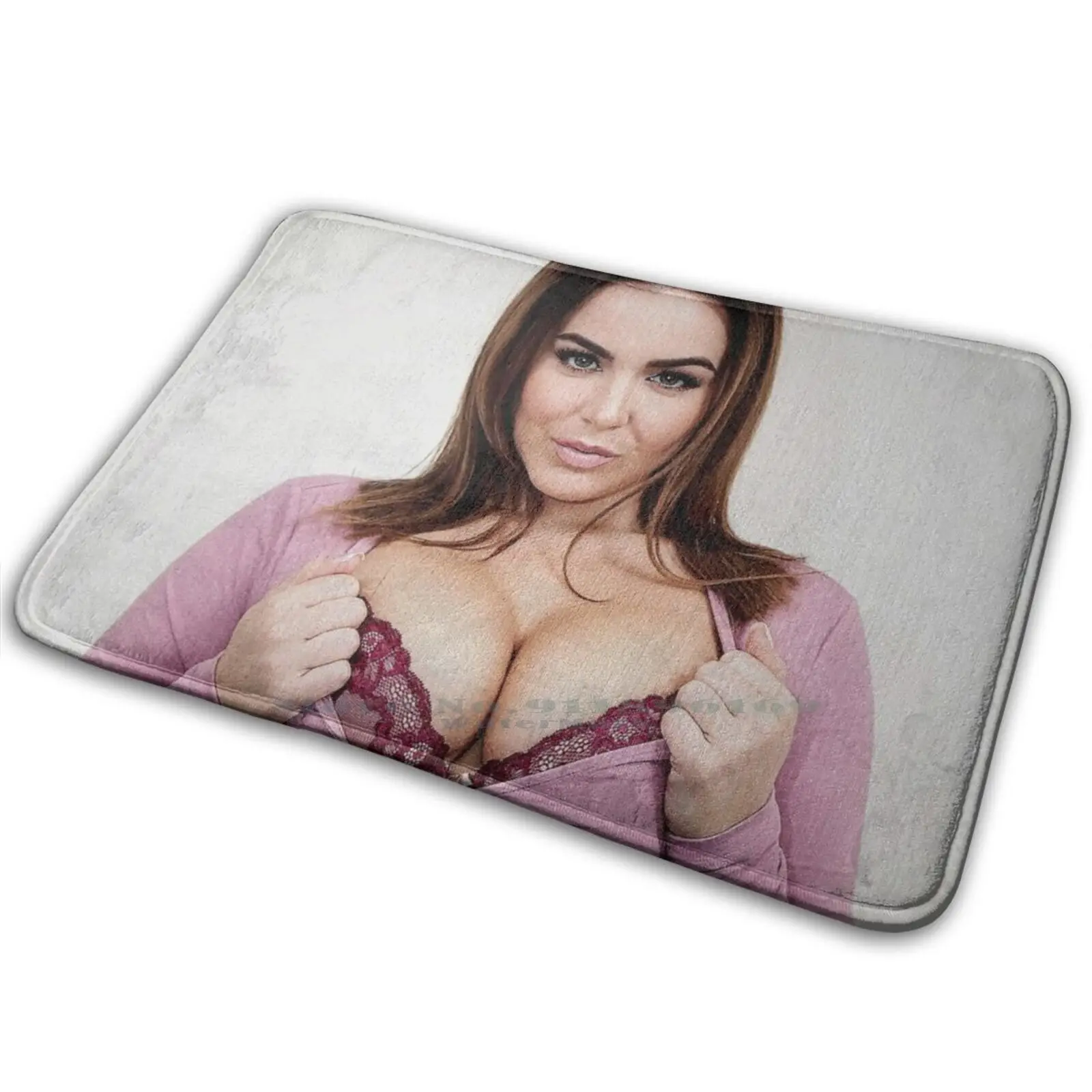 Наташа Найс Ковер-мат из мягкого ковра с антипробуксовочным эффектом для спальни, входной двери, французской модели с пушистой задницей, зрелой сисястой женщины, жесткого порно.