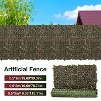 protection artificial balcony green leaf fence leaf privacy screen panels rattan plants privacy fence garden appropriate
