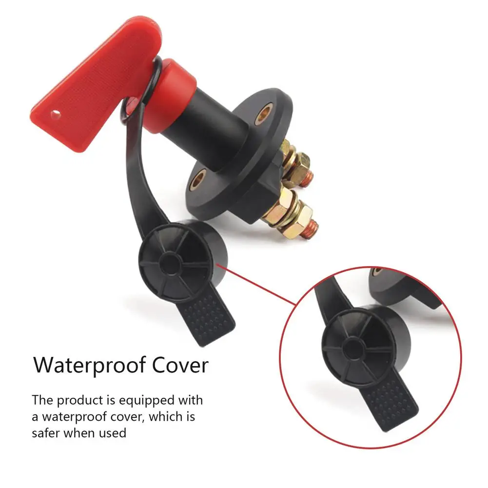 

Waterproof ABS And Metal Push Button Switch LED Light Momentary Latching Car Engine Power Switch 12V/24V 100a-400a Red