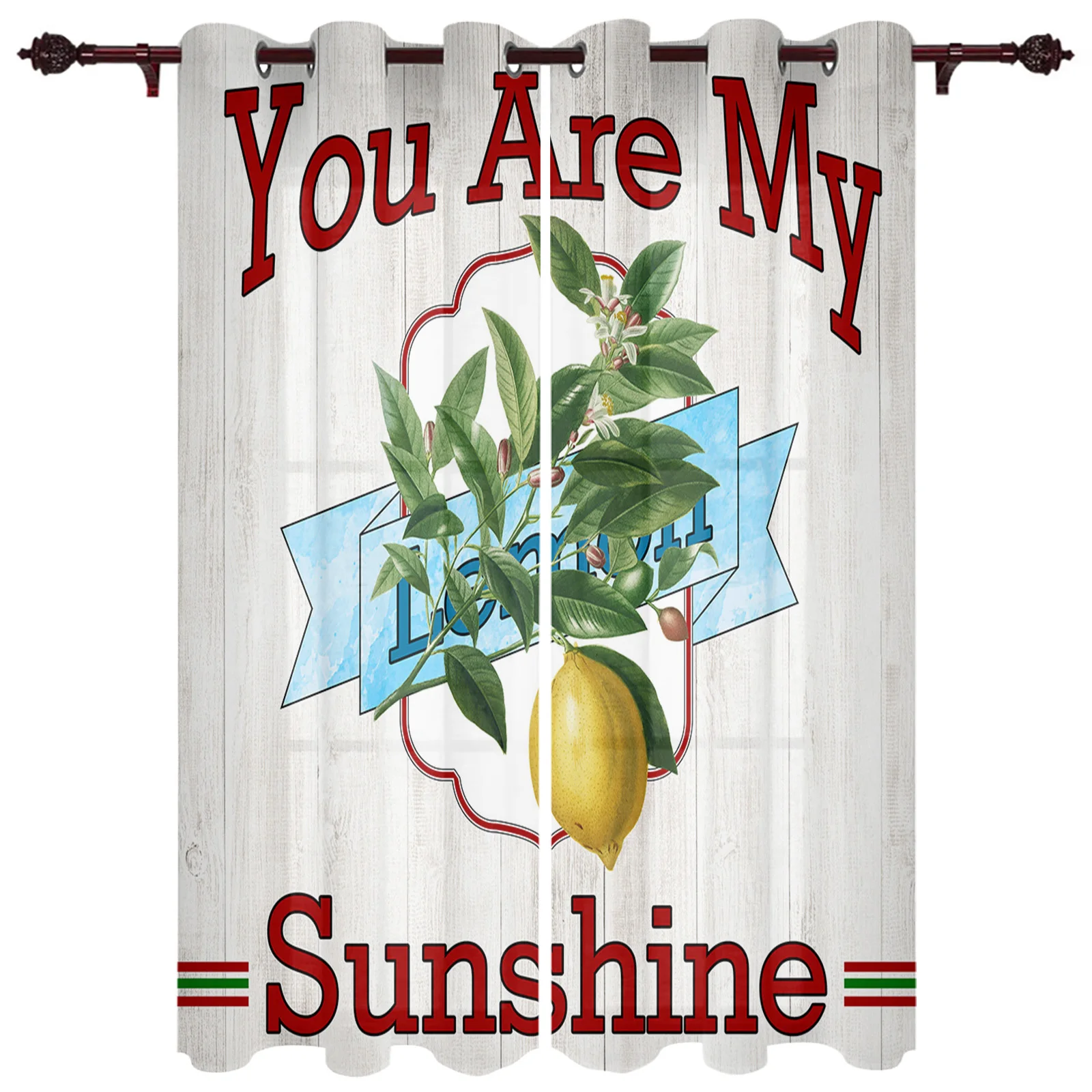 Летние лимонные винтажные окрашенные оконные шторы домашний декор для спальни