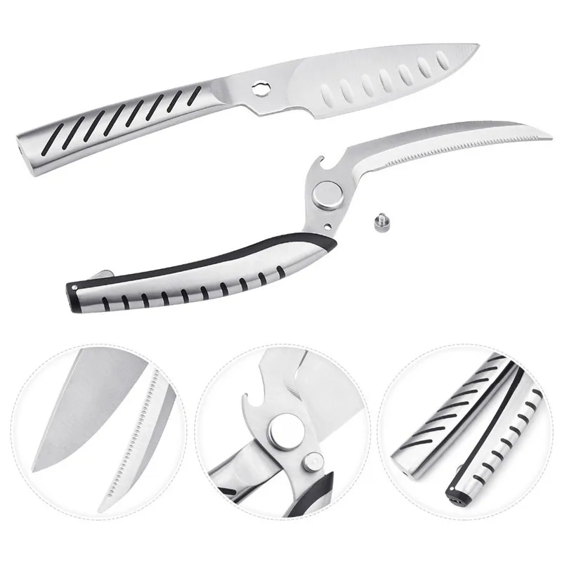 Многофункциональные кухонные ножницы из нержавеющей стали для домашнего использования с разборным лезвием для рыбы и кур - 2021 новинка с бесплатной доставкой.