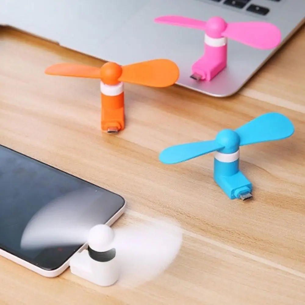 Мини 2 в 1 портативное микро USB вентилятор для iPhone 5 6S 7 Plus 8 X XS XR мини охлаждения Samsung