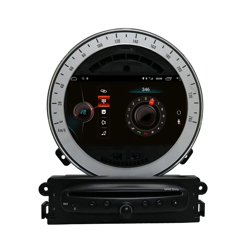 

GEHANG 7" Android 10.0 Car Radio Audio Player Multimedia GPS For BMW Mini Cooper R56 Radio 2007-2010 Sliver CD Wireless Carplay