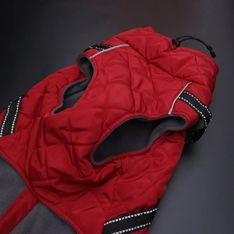 Одежда для домашних собак Большие куртки зимняя мягкая теплая флисовая