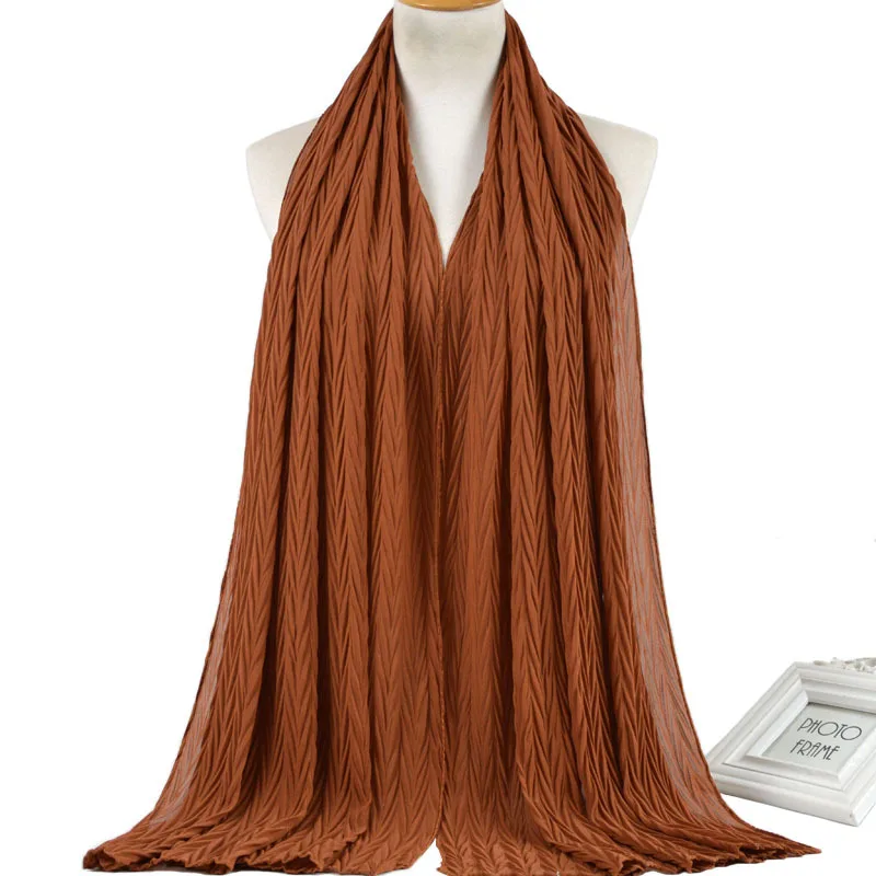 

Женский шарф, шаль, новый модный трендовый шифоновый шарф с жемчугом в виде листика, Женский стандартный компактный головной платок, шарф 638