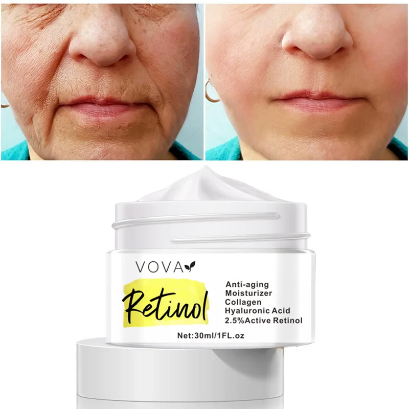 

VOVA Retinol Anti Wrinkle Face Cream Collagen Hyaluronic Acid Shrink Pores Firming Improve Puffiness Moisturizing Skin Care