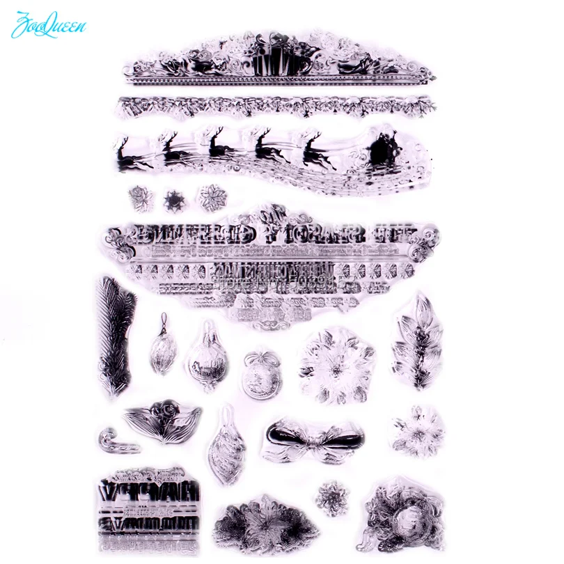 Сани баннеры прозрачные штампы для скрапбукинга/изготовления открыток/швейной