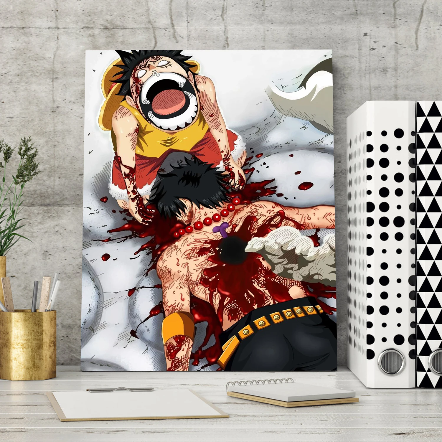 Настенная картина японская Картина на холсте Ainime One Piece Luffy Ace Zoro игрушки Санджи и