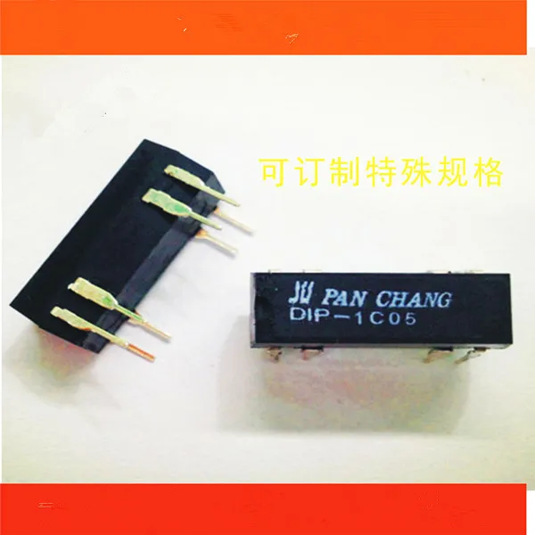 Реле DIP 1C05 язычковое 5 В нормально открытое закрытое РЕЛЕ 8 футов индукционный