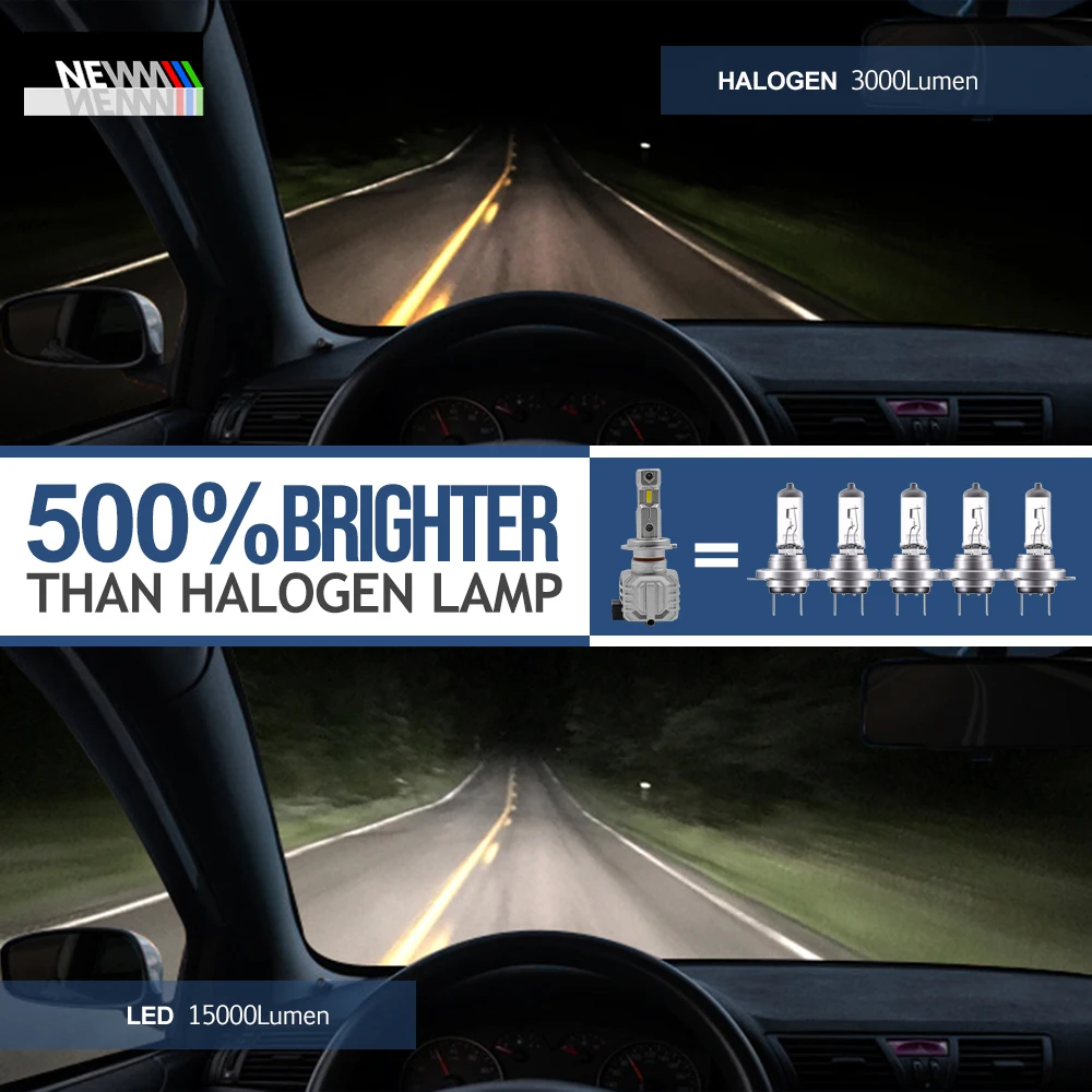 Лампа светодиодная для Mercedes C-Class W204 Pre-LCI 2008-2011 H7 фара ближнего света 25 в Canbus без