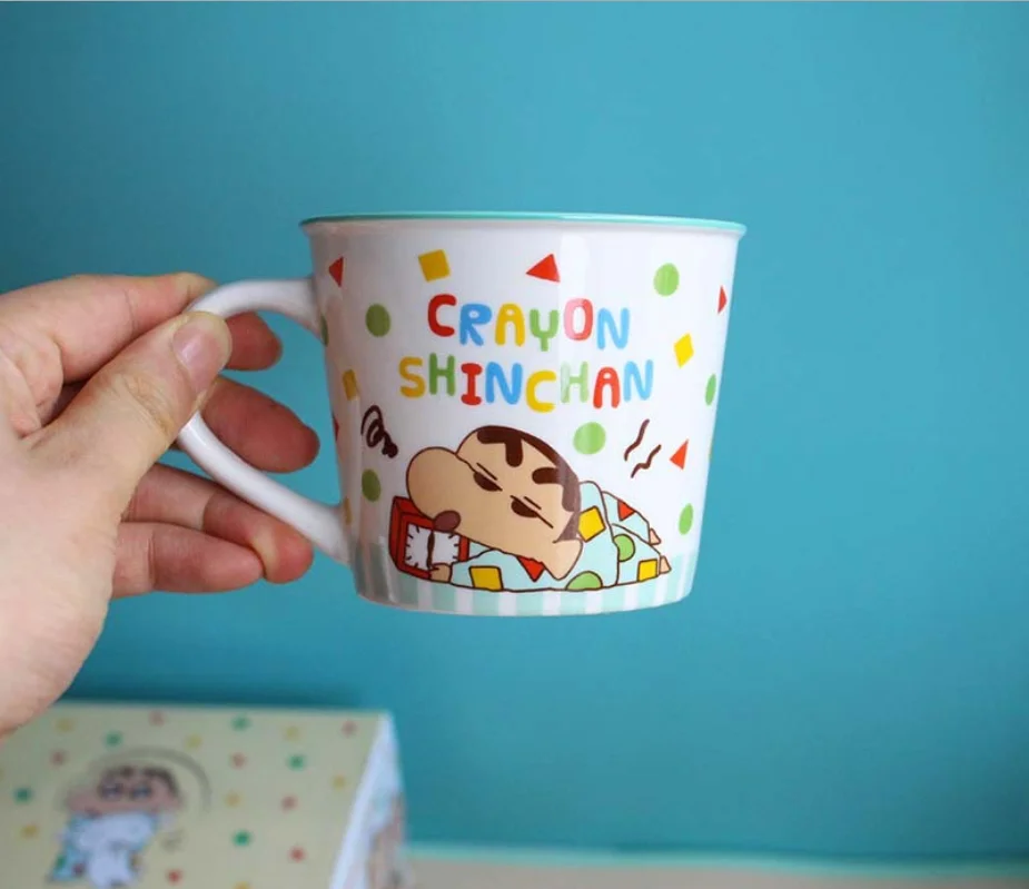 

Crayon Shin-chan Xiaobai Yuan Xinzhisuke Ceramic Mug Mug Cartoon Milk Water Cup Children Lovers