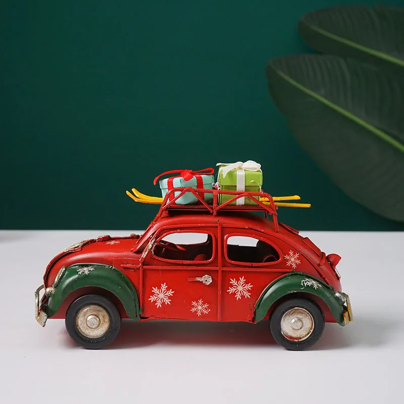 Рождественское украшение модель автомобиля железная кожа ретро промышленный