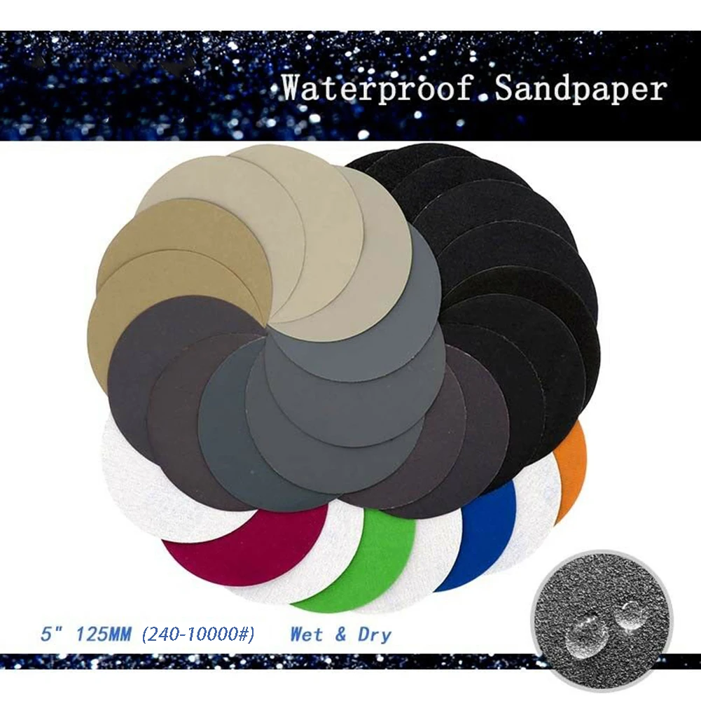 

Silicon Sandpaper 2000# Carbide Wet/Dry Sandpaper Hook & Loop 240-10000#