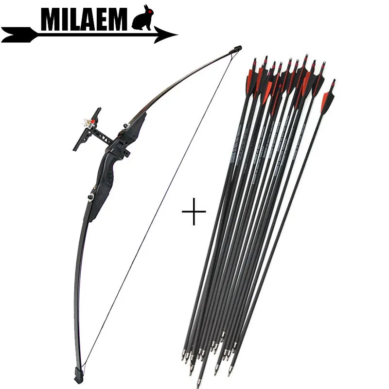 

Рекурсивный лук и набор стрел для стрельбы из лука 30/40 фунтов, карбоновые стрелы для стрельбы из лука, прямой Лук 400 с прицелами, стрельба из л...