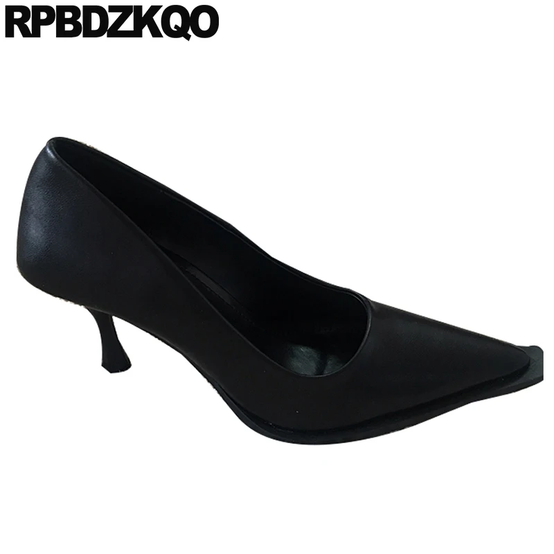 Роскошные туфли женские дизайнеры с острым носком высокие каблуки лакированная