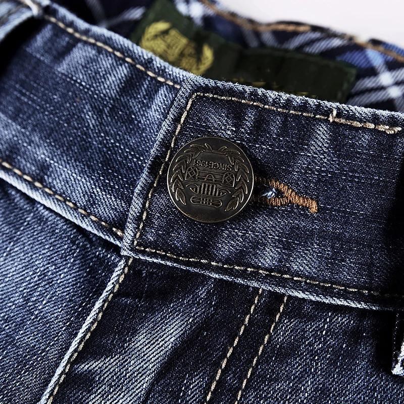 2021 брендовые летние джинсовые мужские шорты повседневные Модные хлопковые