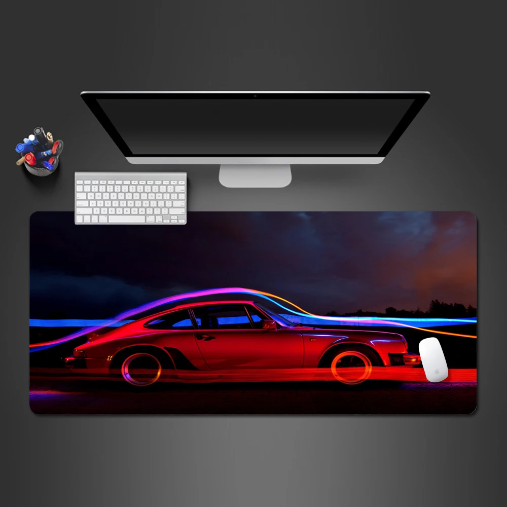 Красный спортивный автомобильный коврик для мыши высококачественный игровой