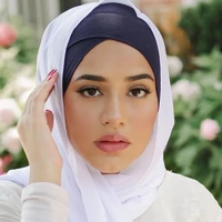 muslim women head scarf cotton underscarf stretch hijab turban headwrap underscarf cap shawl islam scarf inner headband bonnet