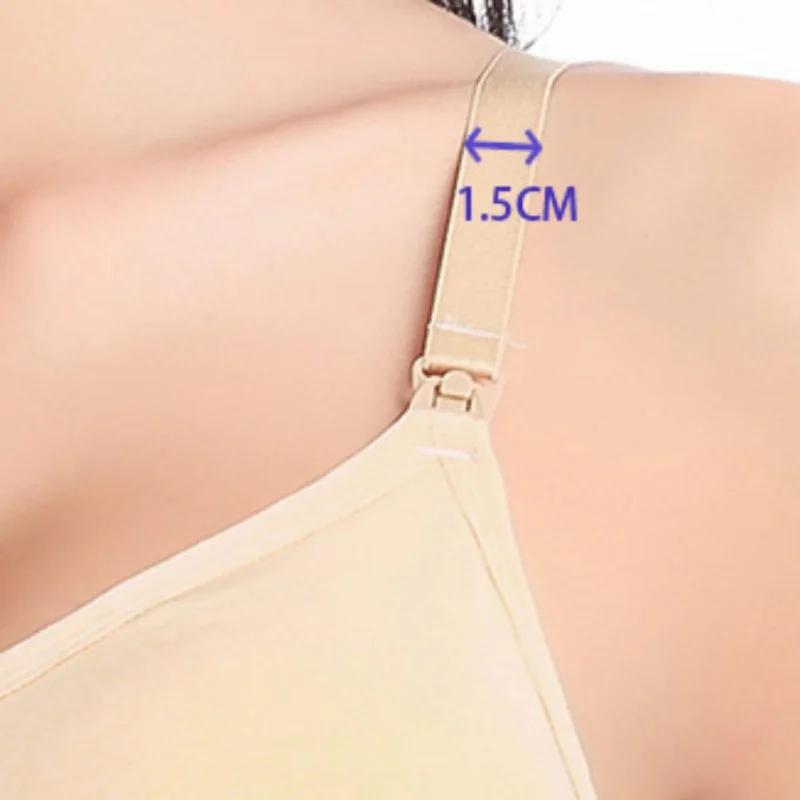 

Women No Rims Feeding Nursing Maternity Bra Seamless Gather Front Buckle Padded Brassiere