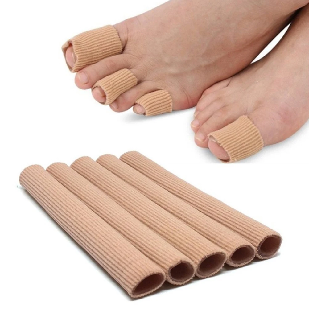 

5PCS/Set Toe Cushion Tube Toe Tubes Sleeves Soft Gel Pad Protectors for Cushions Toes and Fingers