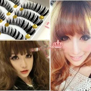 Накладные ресницы для наращивания ручной работы 10 пар натуральные прозрачные