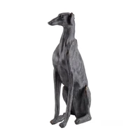 french antique greyhound statue decoration dog art sculpture resin crafts home decoration coffee bar ornament 30 inches r2611