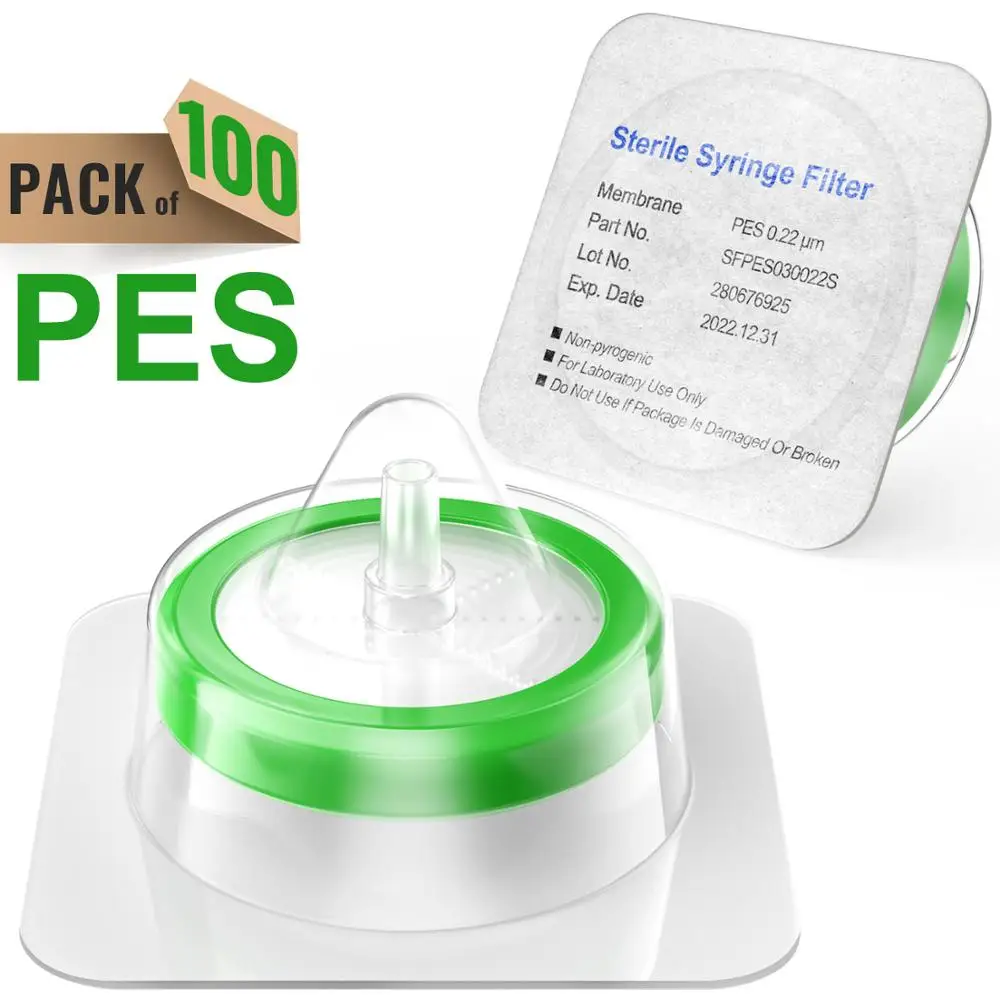 

Стерильные шприцевые фильтры Ks-Tek, мембрана PES, 0,22 мкм, 33 мм, 100 шт.
