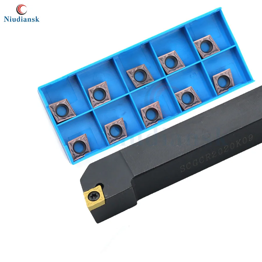 

10pcs CCGT CCMT09T3 Carbide Inserts SCGCR1212H09 SCGCR1616H09 External Tool Holder SCGCR2020K09 SCGCR2525M09 CNC Lathe Tool Suit