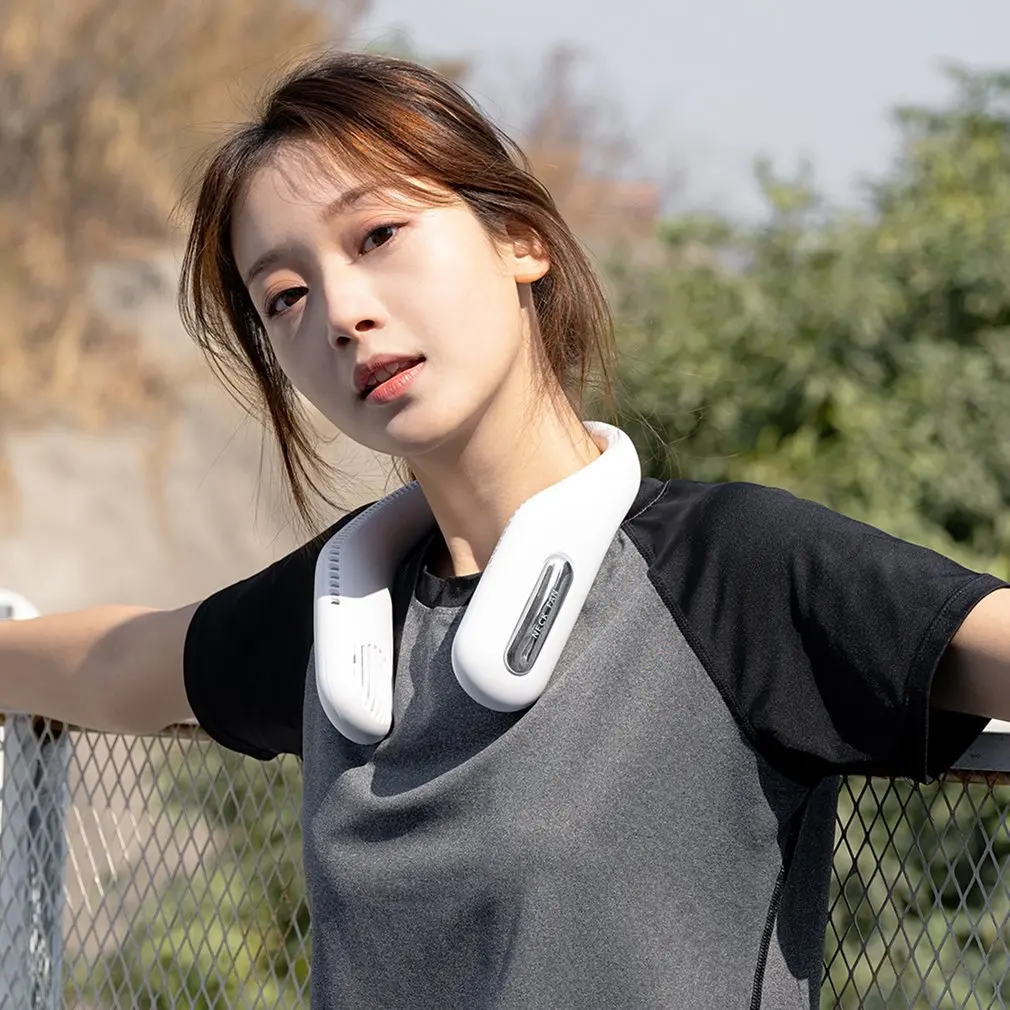 

WT-F41 Outdoor Lazy Mini Handheld Neck Hanging Fan Light And No Burden Strong Wind Power Relieve The Heat Of Mask