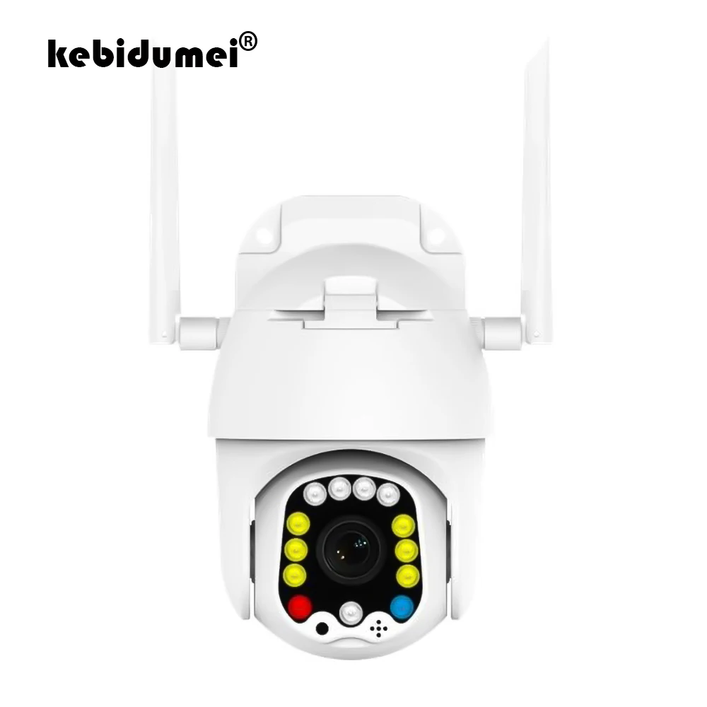 

kebidumei WIFI Surveilance Camera Outdoor PTZ IP Camera H.265X 1080p Speed Dome CCTV 13Leds IR Cameras WIFI Exterior 2MP Camera