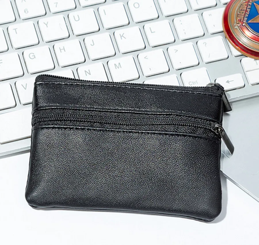 Горячая Мода Мужской кожаный мини кошелек для монет Повседневный