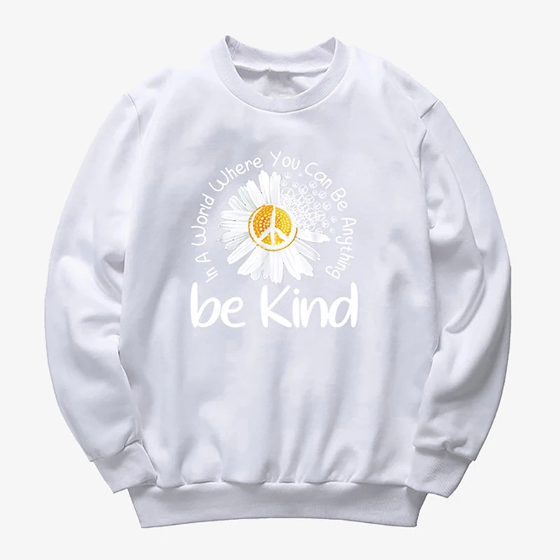 2020 Little Daisy Hoodies Women Casual Flower Printed Loose Sweatshirt Long Sleeve Pullover Sweatshirts 300 Full Polyester