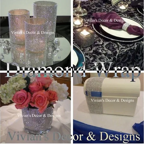 45x12 0 см/рулон стразы Хрустальный лист Ab цветная Золотая отделка алюминиевая