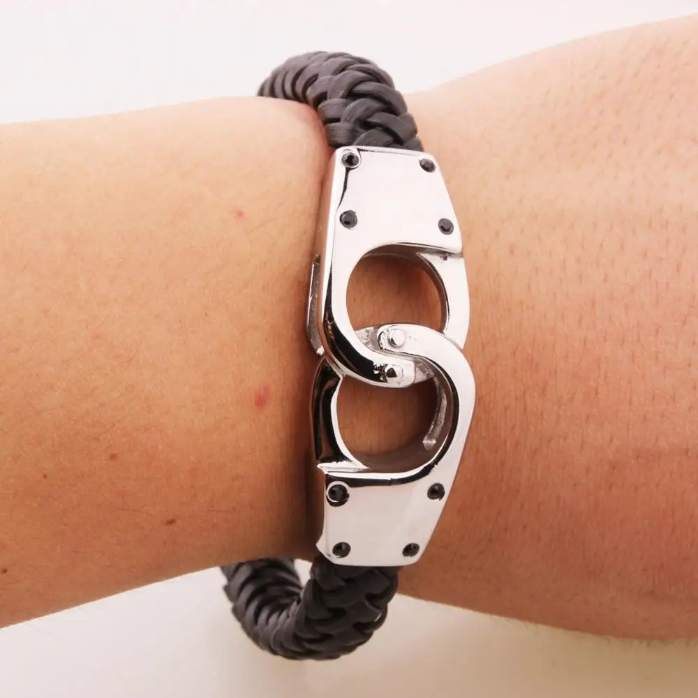 Высокое качество браслет наручники из нержавеющей стали pulsera hombre ручной работы