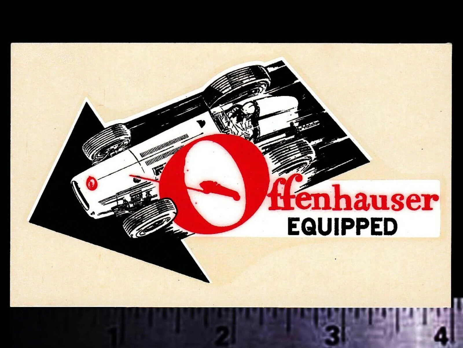 

For x2 OFFENHAUSER Equipped - Original Vintage 1960's Racing Water Slide Decal OFFY