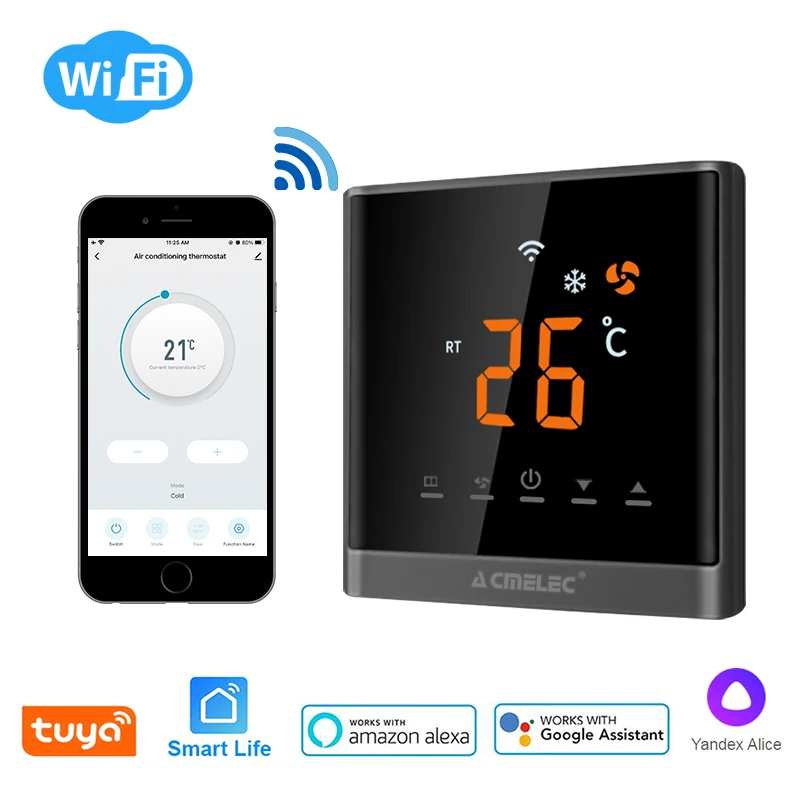 Цифровой термостат Tuya умный с Wi Fi для Google Home /Alexa|Умная система управления