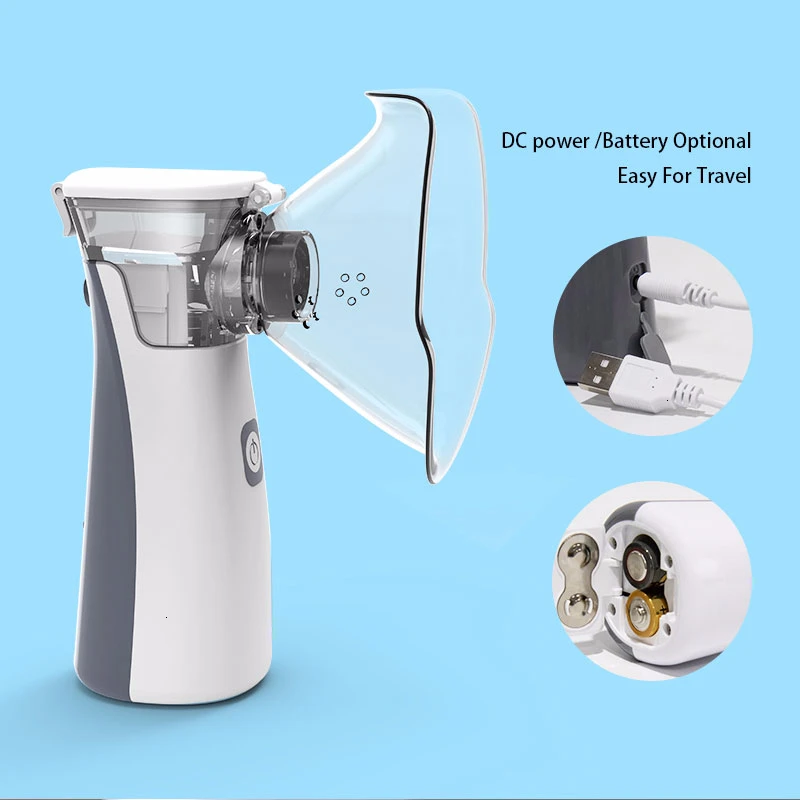 

medical Portable silent nebulizer Mini self cleaning Handhold inhalator for kids Adult Atomizer mesh Asthma inhaler inhalador