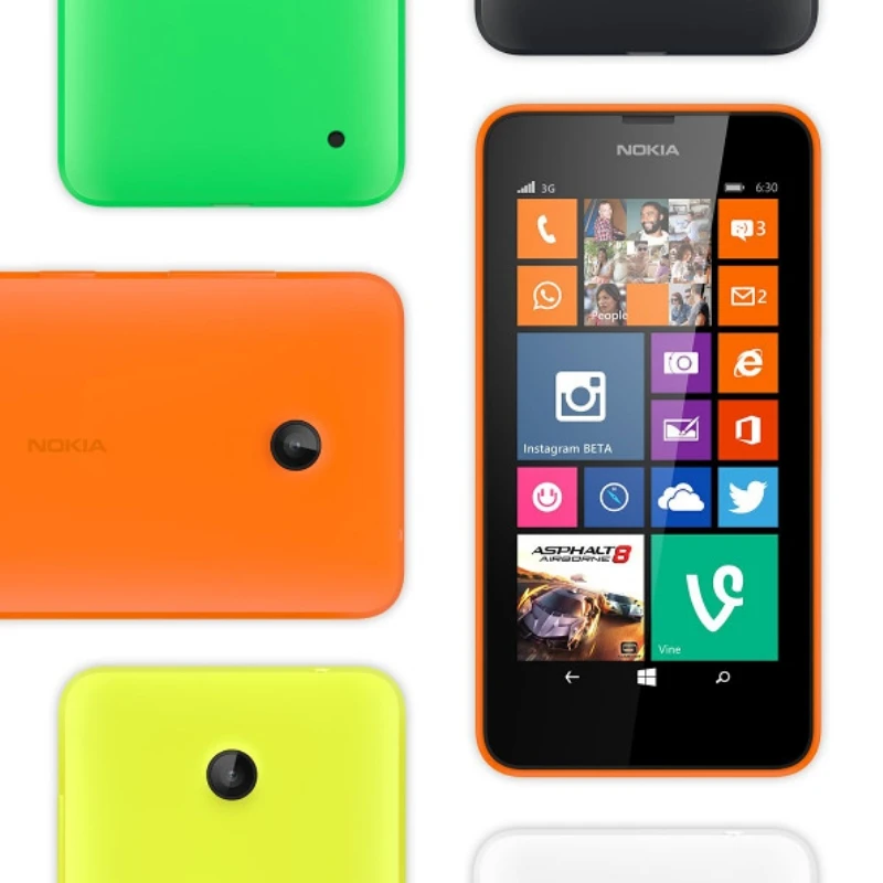 original nokia lumia 635 4g lte unlock cell phone windows os 4 5 quad core 8g rom 5 0mp wifi gps mobile phone free global shipping
