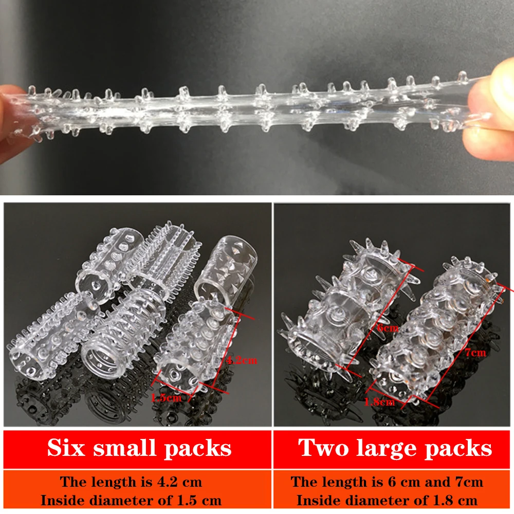 Втулка для пениса мужчин секс-игрушки многоразовые шипованные презервативы