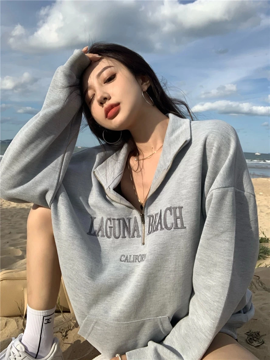 

Women Hip Hop Streetwear Hoodies Women Jacket harajuku Slim Print Jacket Coat soft Harajuku Y2k Clothes Punk Jacket Outwear Zipp