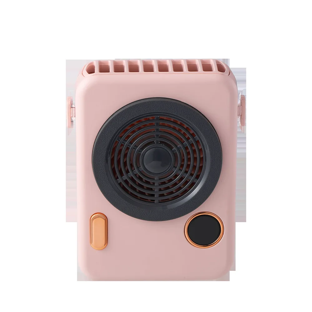 

Вентилятор для камеры, умный экран, устройство питания, маленький портативный висячий шейный вентилятор, портативный милый мини-вентилятор