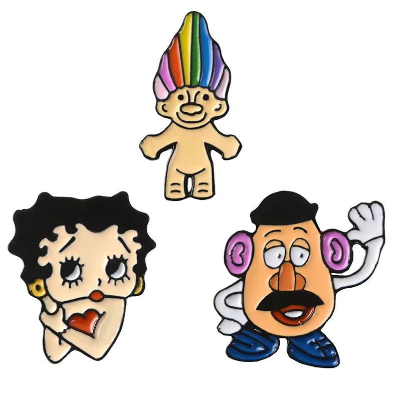 

Creative paper Clip Enamel Pins YOU ARE WITH ME Heart Brooch Gift icon Badge Denim Jeans Lapel pin Clothes cap bag Cretive Gift