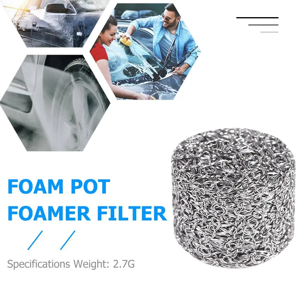 

1pcs Multifunction Kitchen Cleaning Tools Auto Car Wash Stainless Steel Foam Lance Filter Lance Mesh Tablet for Foam Generator