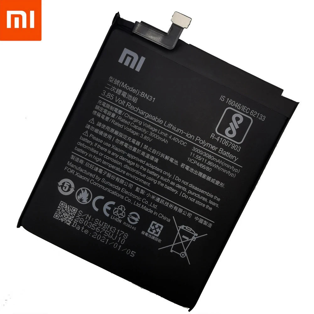 Крепление для спортивной камеры Xiao Mi Оригинальный аккумулятор телефона Xiaomi Redmi