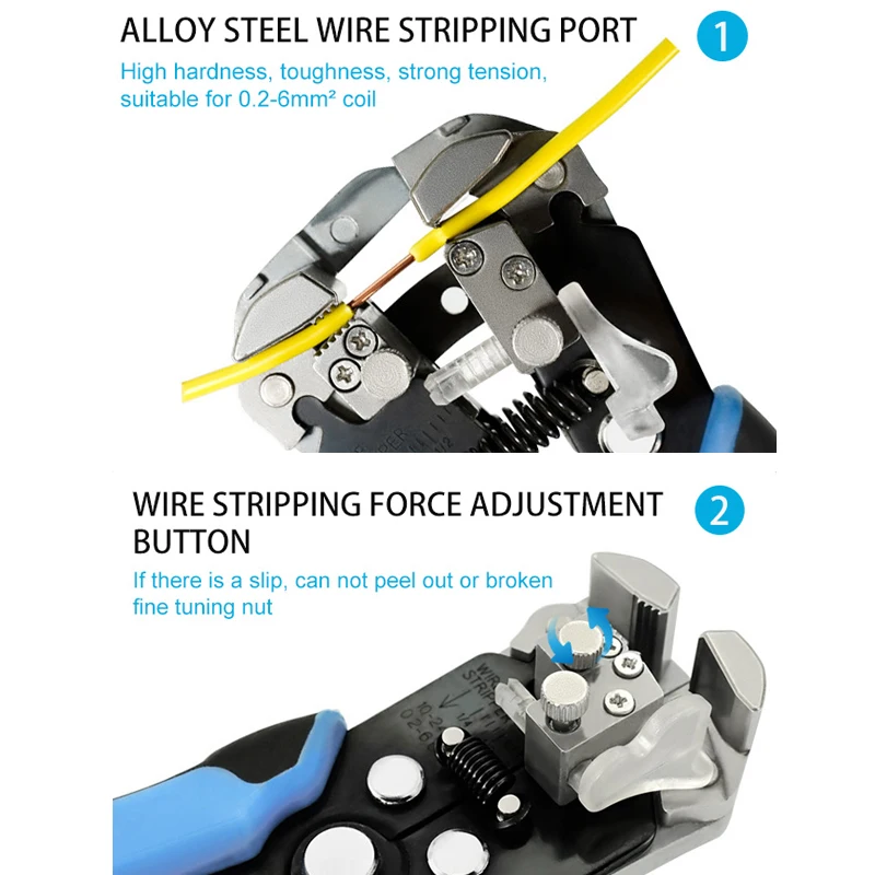 Кримпер Кабельный Резак Автоматический Проводники Отделитель Многофункциональные Инструменты Для Стрижки Крепления Клеммы 0,5-6,0мм² вкл.