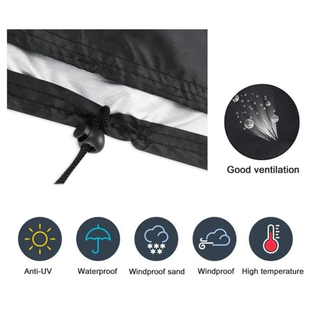 Портативный наружный черный внутри серебристый полиэстер атлетика защита для