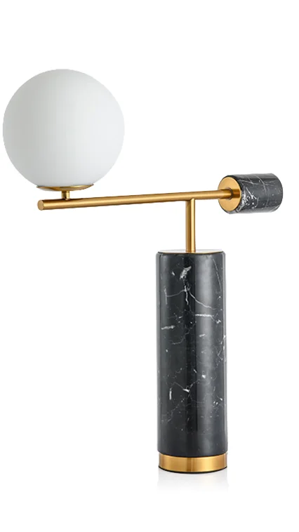 

Modern style marble table lamp designer model room lighting home desk lamp